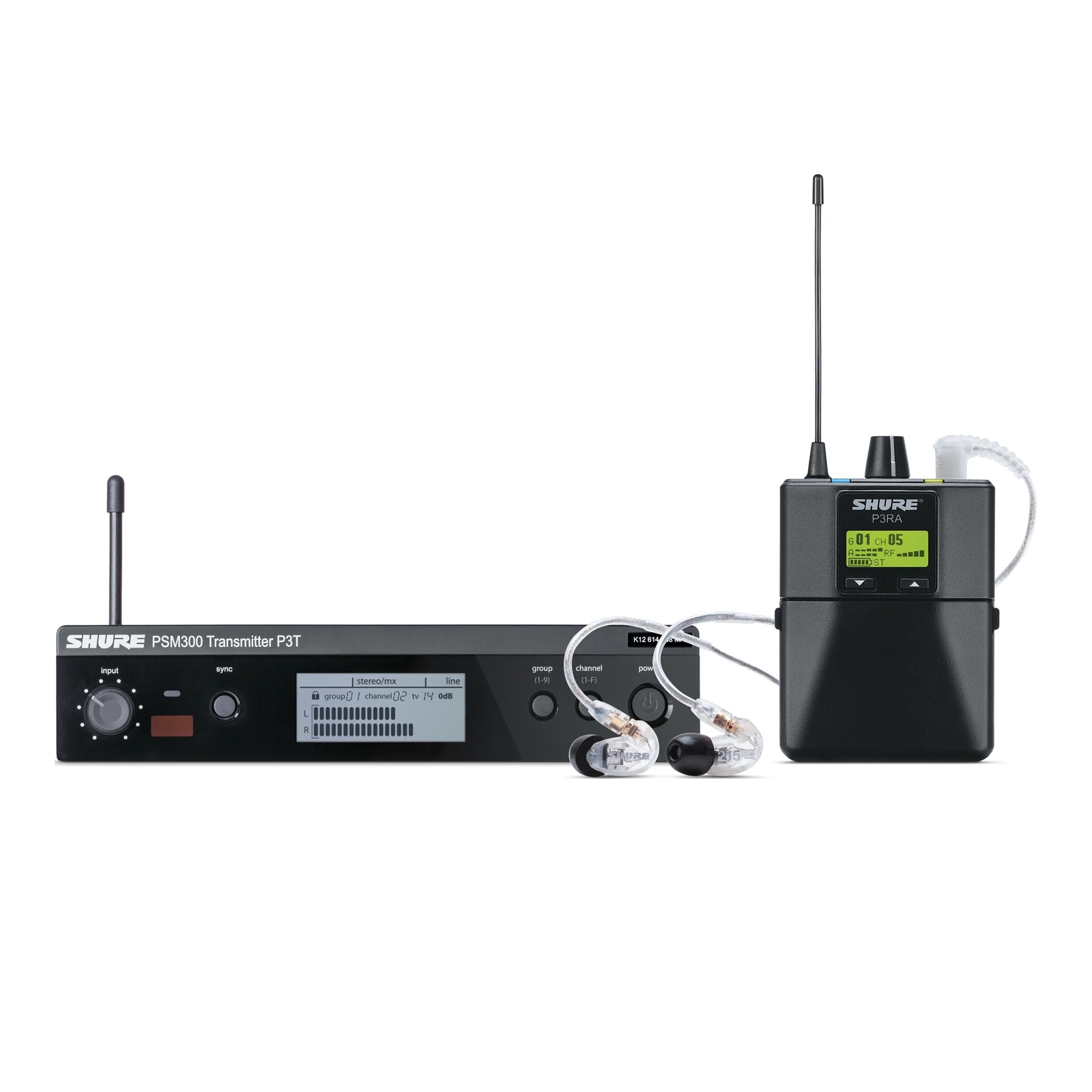 P3TERA215CL-K3E - PREMIUM bezprzewodowy system odsłuchowy Shure (606-630 MHz)