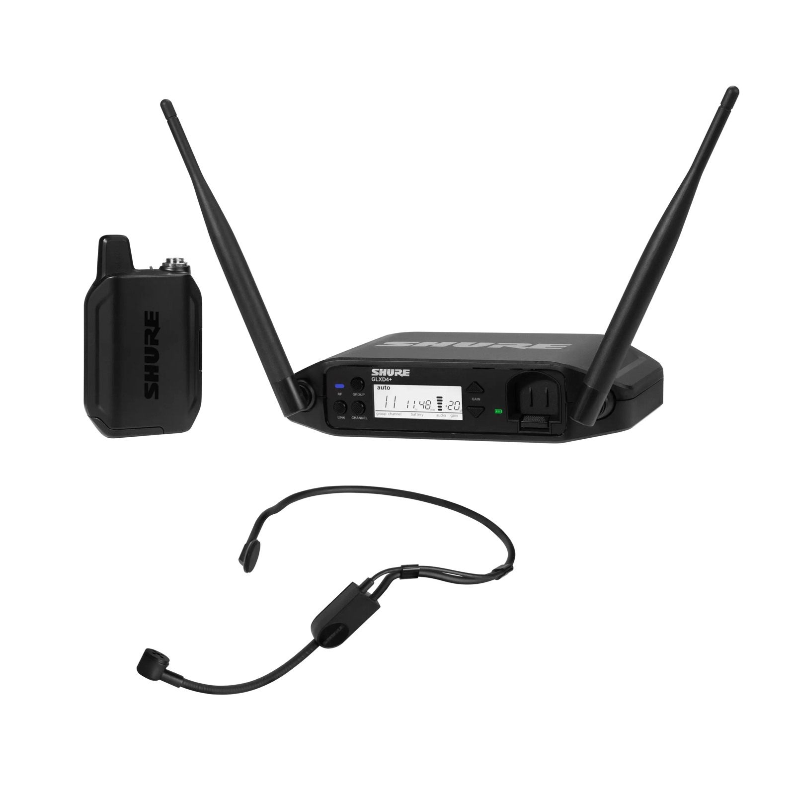 Shure GLXD14+E/PGA31-Z4 - Cyfrowy system bezprzewodowy DUAL BAND z nadajnikiem bodypack i mikrofonem na...