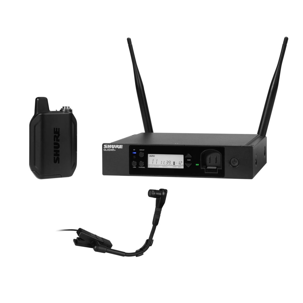 Shure GLXD14R+E/B98 - Cyfrowy system bezprzewodowy DUAL BAND z nadajnikiem bodypack i mikrofonem instru...