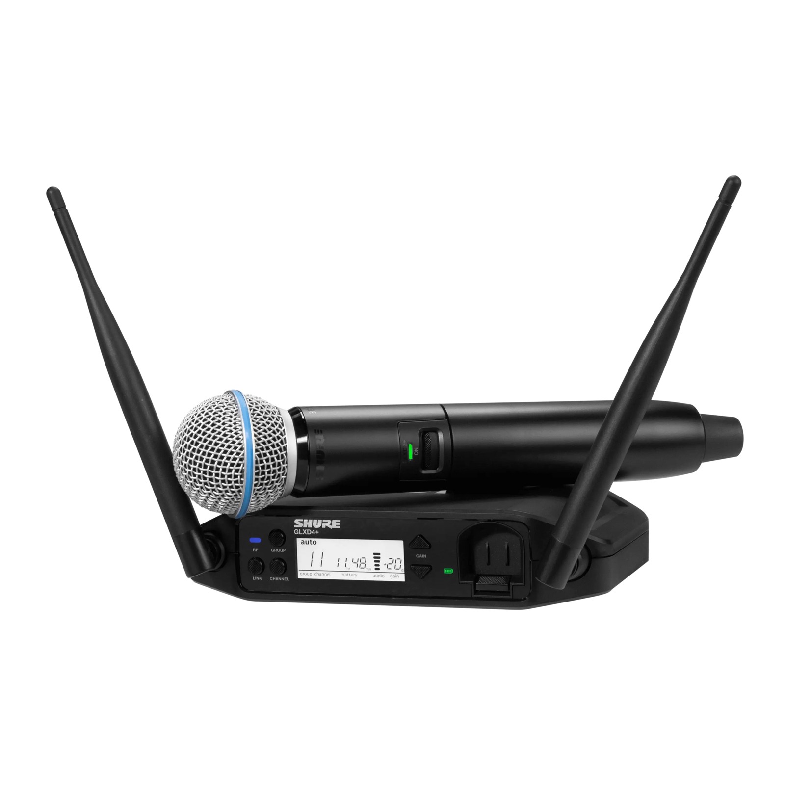 Shure GLXD24+E/B58-Z4 - Cyfrowy system bezprzewodowy DUAL BAND z nadajnikiem doręcznym Beta58A