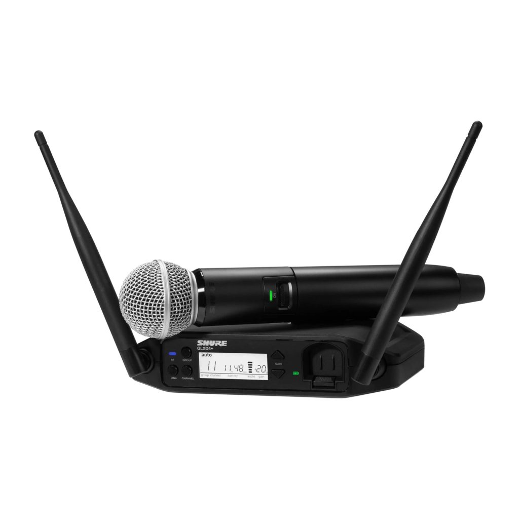 Shure GLXD24+E/SM58-Z4 - Cyfrowy system bezprzewodowy DUAL BAND z nadajnikiem doręcznym SM58