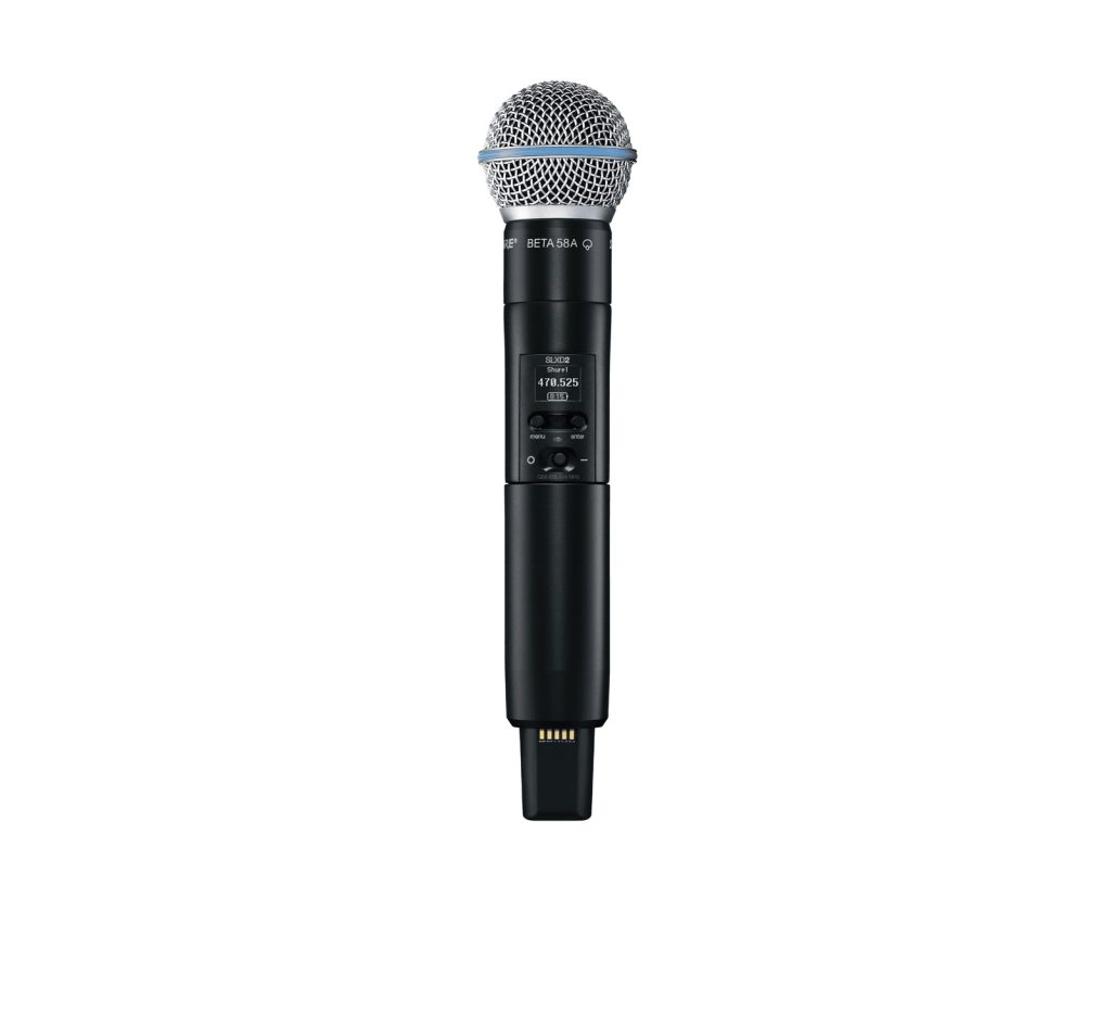 Shure SLXD2/B58=-K59 - Nadajnik "do ręki" z mikrofonem Beta58 ( 606 - 650 MHz)