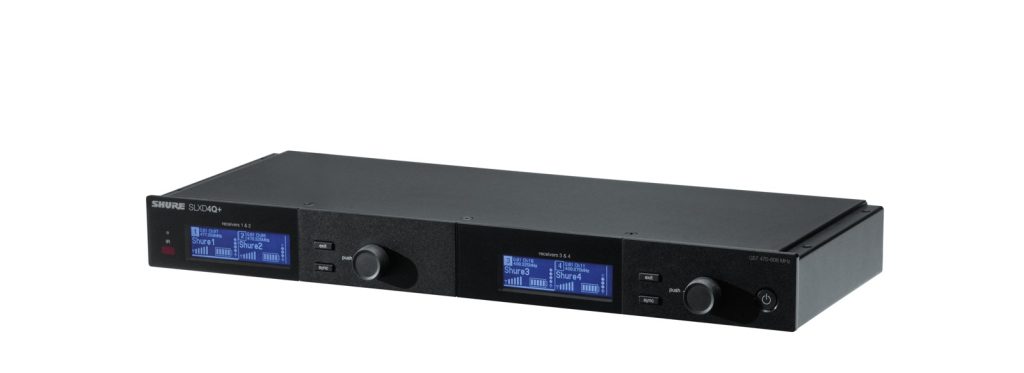 Shure SLXD4Q+E=-K55 - Odbiornik poczwórny cyfrowy (606–694 MHz)