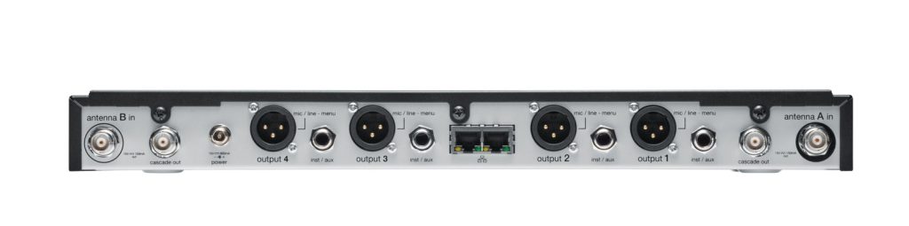 Shure SLXD4Q+E=-K55 - Odbiornik poczwórny cyfrowy (606–694 MHz)