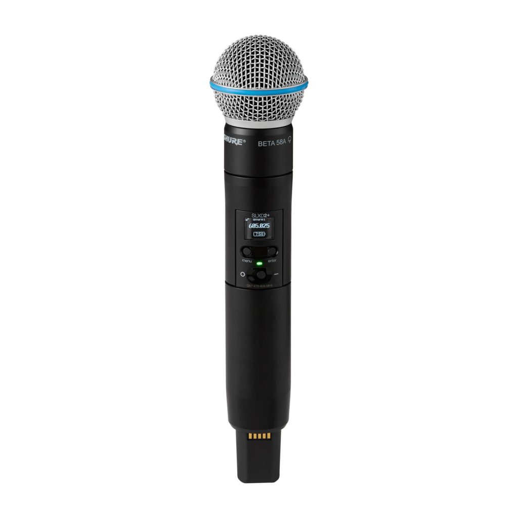 Shure SLXD2+/B58=-G65 - Nadajnik "do ręki" z kapsułą Beta58 (470-606 MHz)
