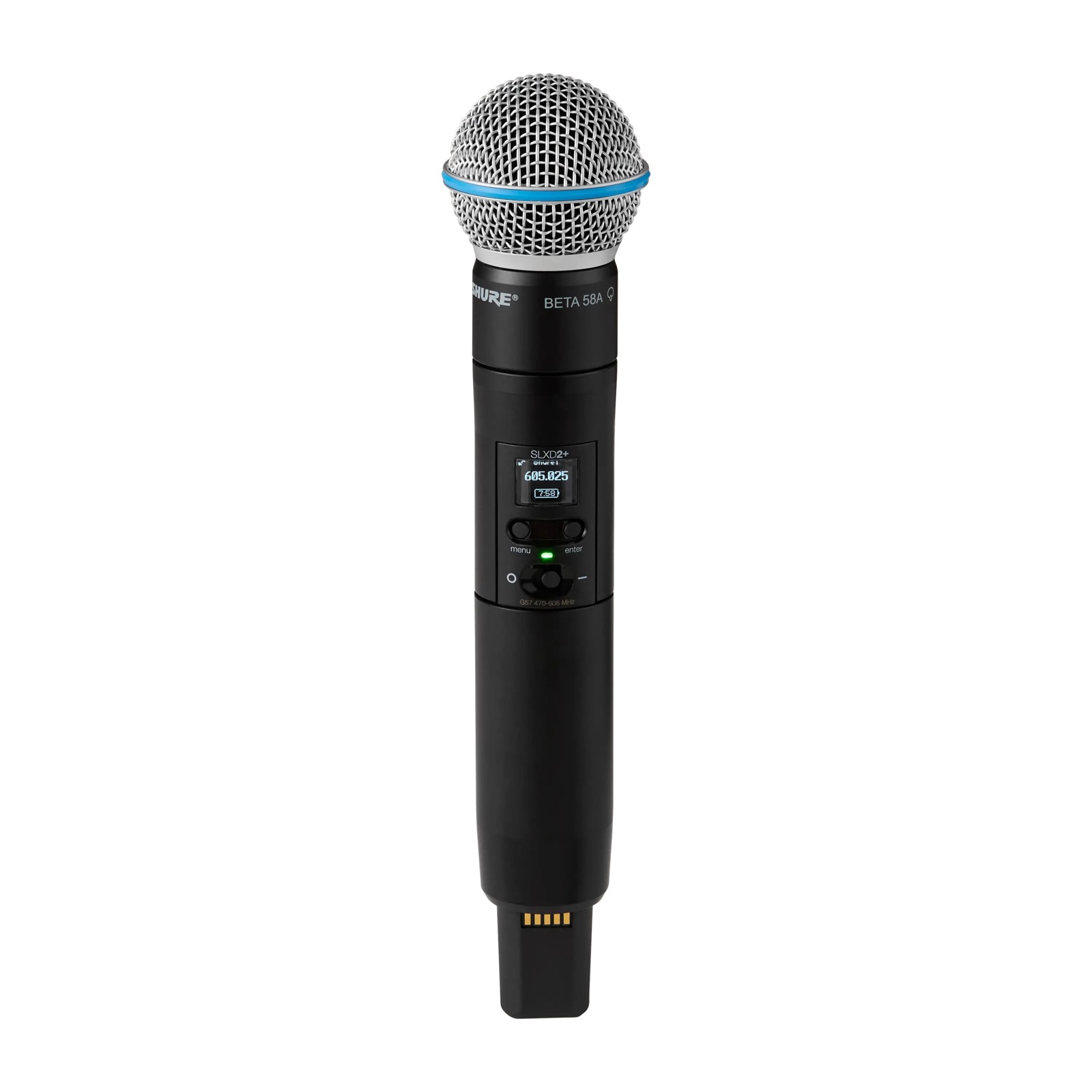 Shure SLXD2+/B58=-G65 - Nadajnik "do ręki" z kapsułą Beta58 (470-606 MHz)