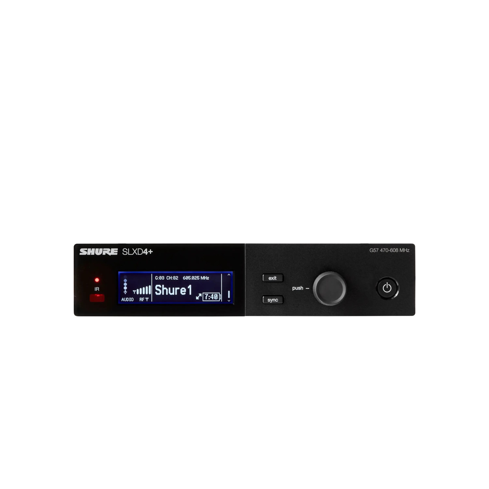 Shure SLXD4+E=-G65 - Odbiornik pojedynczy cyfrowy (470-606 MHz)