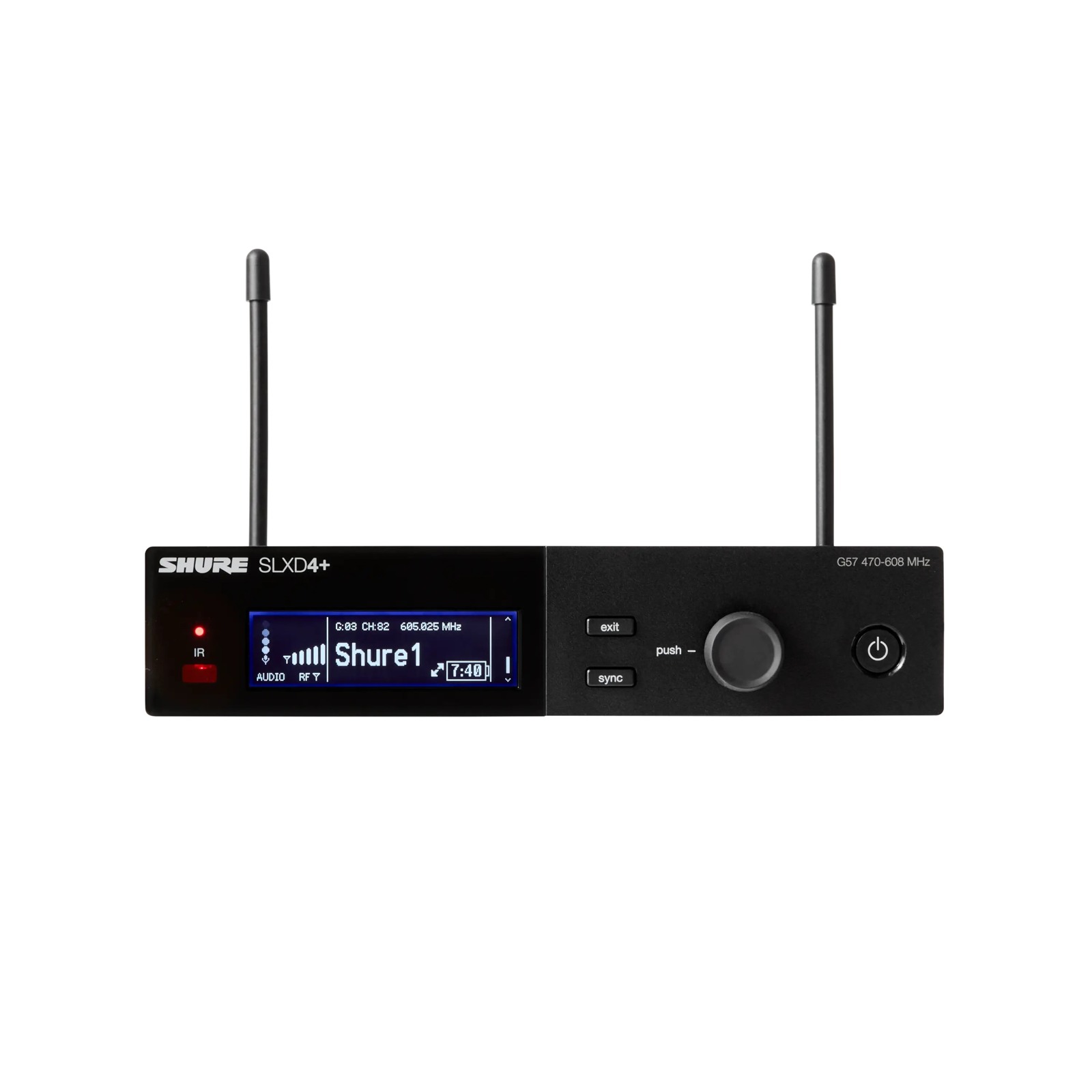 Shure SLXD4+E=-G65 - Odbiornik pojedynczy cyfrowy (470-606 MHz)