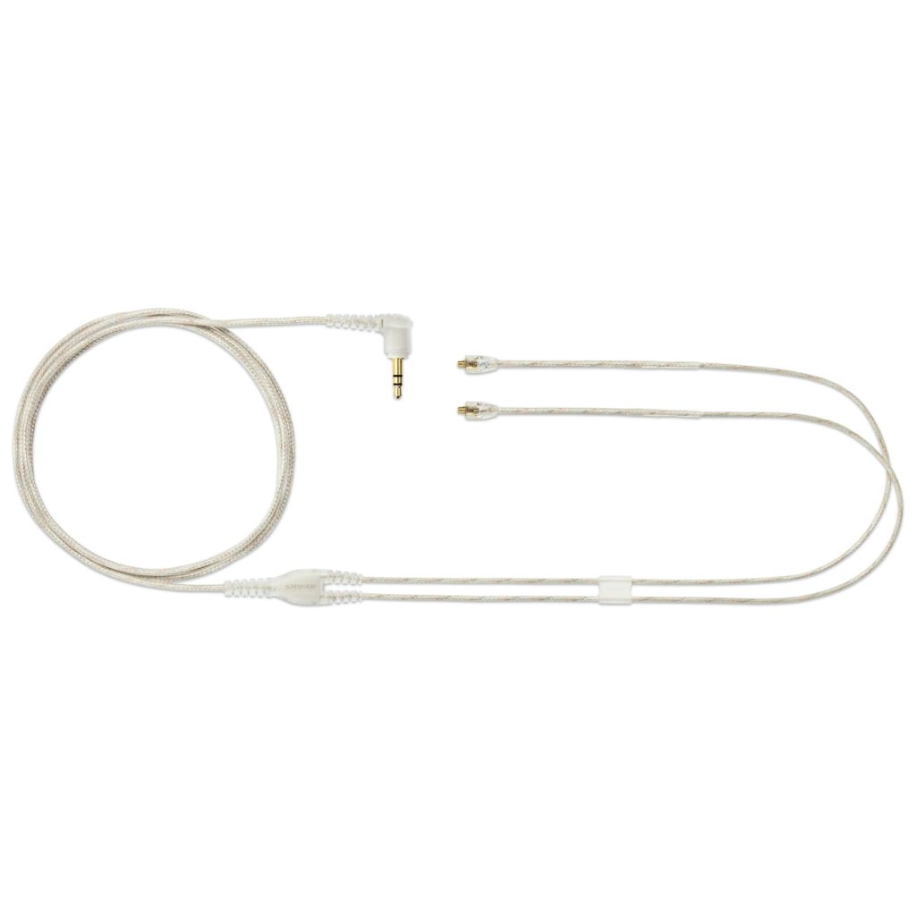Shure EAC64CL - 64" kabel wymienny 1/8" TRS M/F przezroczysty do Se215, SE315, SE425, SE535, SE846