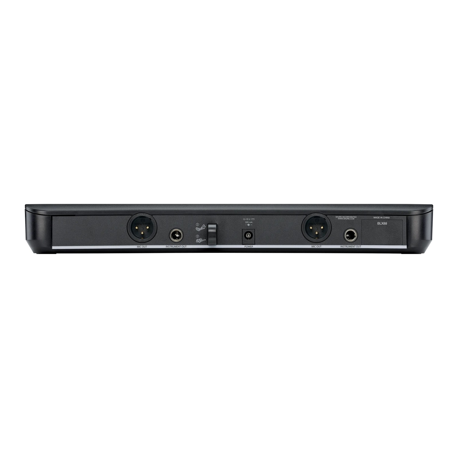 Shure BLX88E=-H8E - Podwójny odbiornik bezprzewodowy (518-542 MHz)