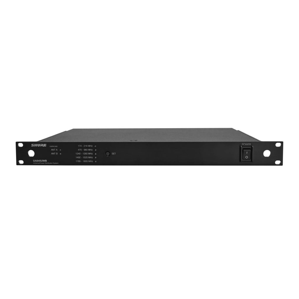 Shure UA845UWB-E- Dystrybutor antenowy z zasilaniem dla 4 odbiorników
