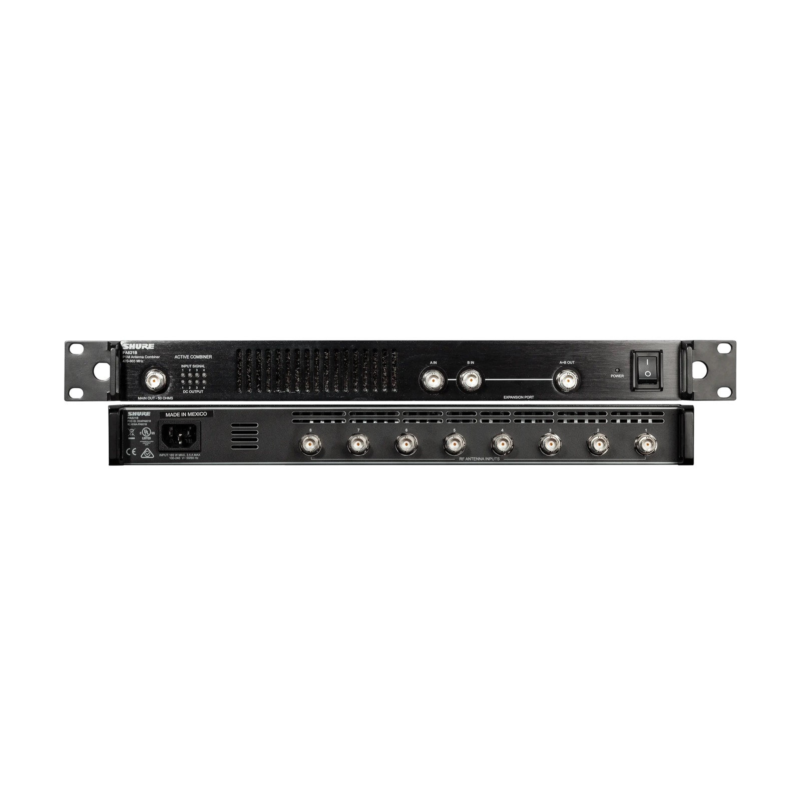 PA 821B-E sumator-spliter 8 kanałowy antenowy Shure (470-865 MHz)