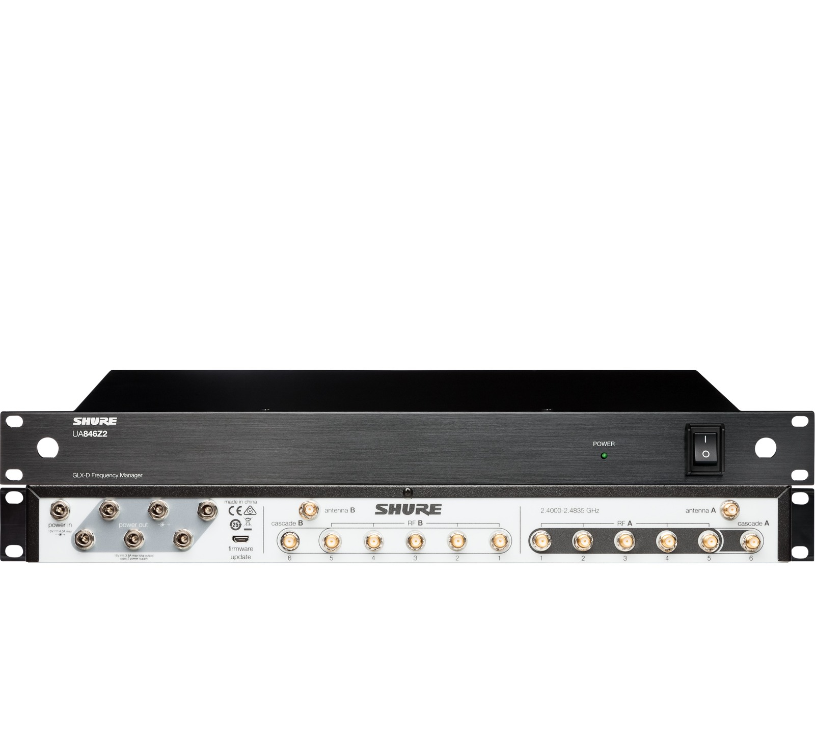 Shure UA846Z2/LC-E - Menedżer częstotliwości GLXD Advanced (bez kabli)