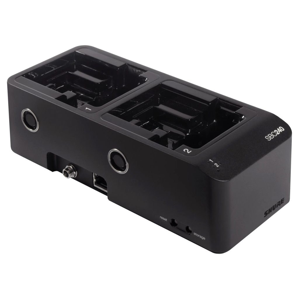 Shure SBC240-E - Sieciowa ładowarka akumulatorów Li-Ion SB910 do nadajników ADX1 i SB920 do ADX2/ADX2FD...
