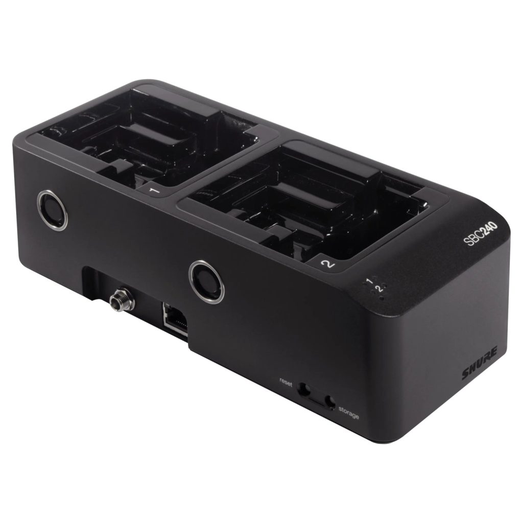 Shure SBC240 - Sieciowa ładowarka akumulatorów Li-Ion SB910 do nadajników ADX1 i SB920 do ADX2/ADX2FD.