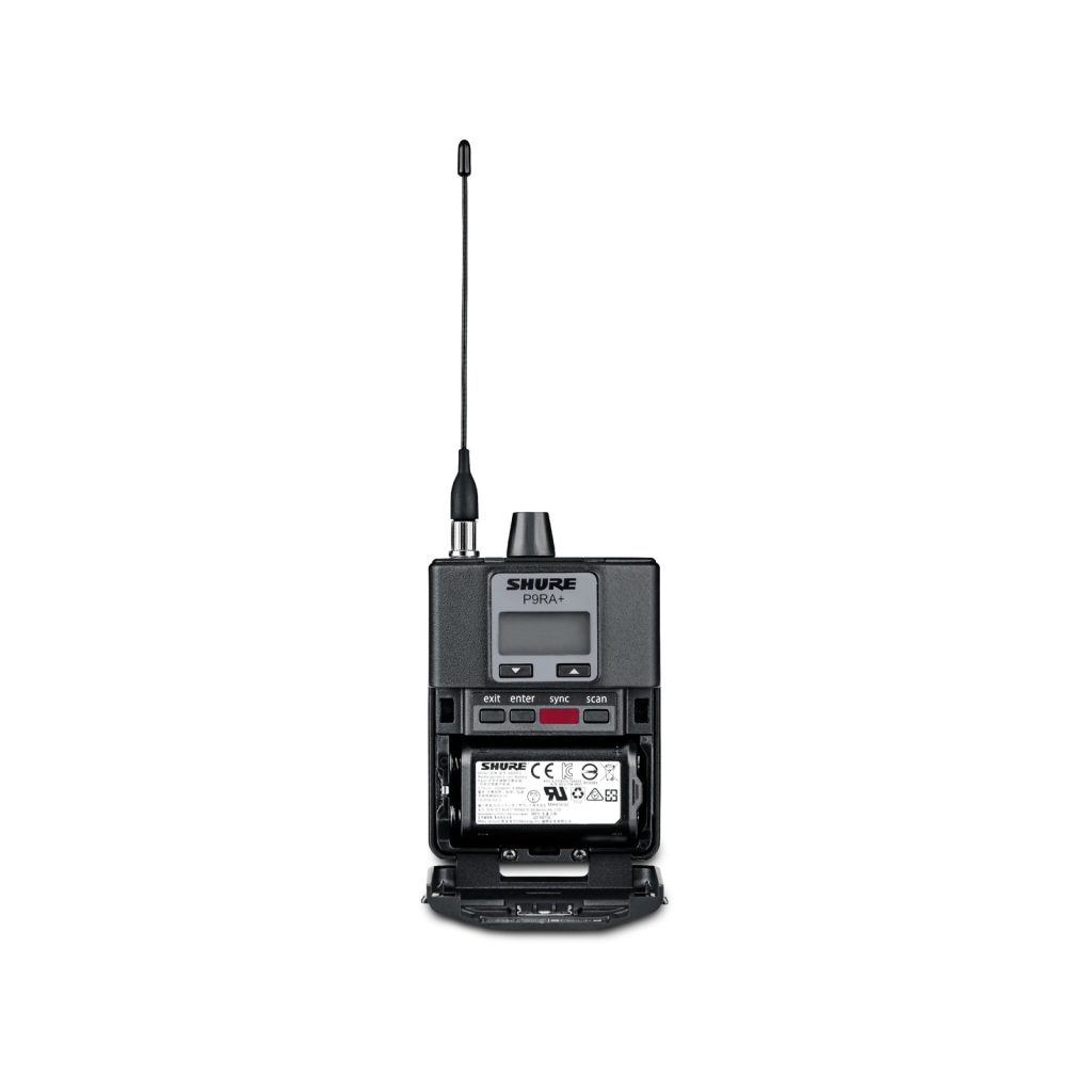 Shure P9RA+=-G7E odbiornik do bezprzewodowego systemu monitorowego PSM900 zasilany akumulatorowo (SB900...