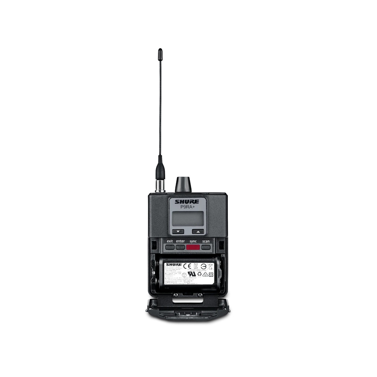Shure P9RA+=-G7E odbiornik do bezprzewodowego systemu monitorowego PSM900 zasilany akumulatorowo (SB900...