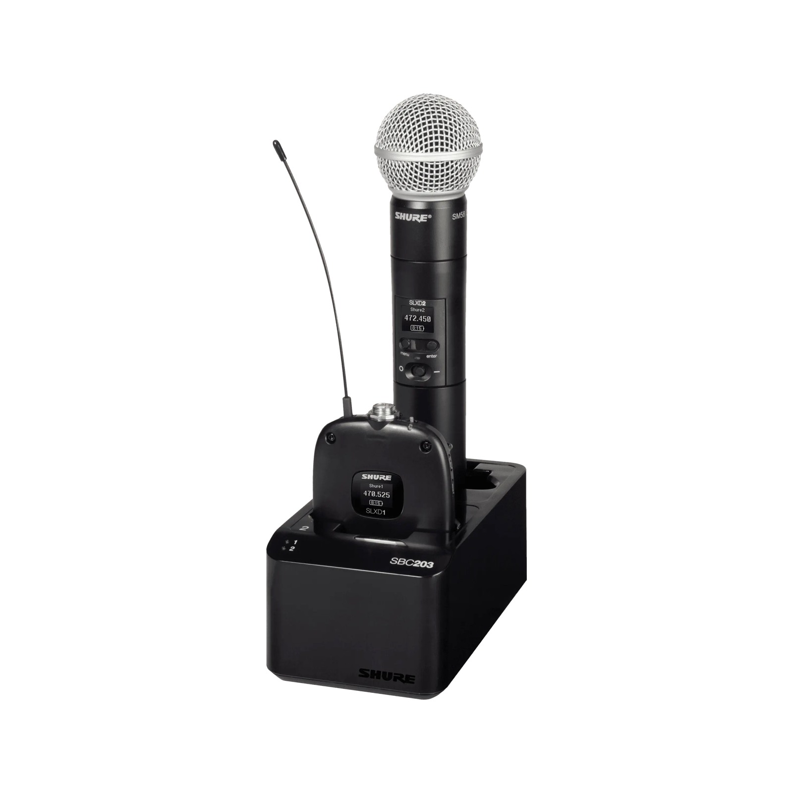 Shure SBC203-E - Podwójna ładowarka do akumulatorów SB903 /nadajników SLXD1, SLXD2