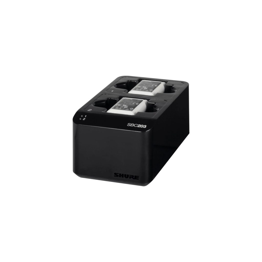 Shure SBC203-E - Podwójna ładowarka do akumulatorów SB903 /nadajników SLXD1, SLXD2