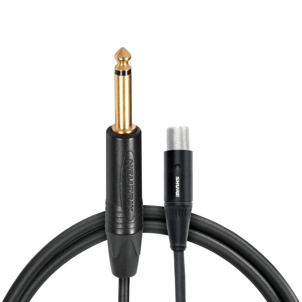Shure WA 306 - kabel gitarowy, zatrzaskowe złącze TA4F - prosty JACK 6,3mm