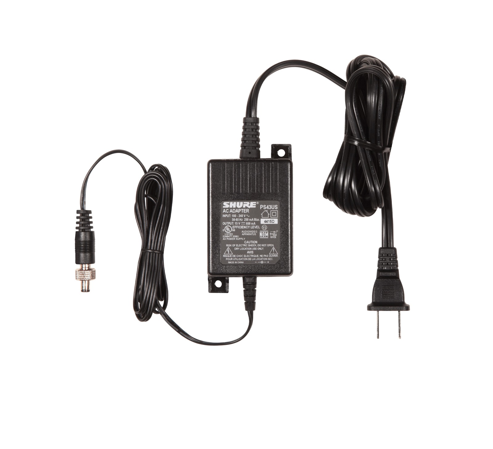 PS 43E - Zasilacz sieciowy Shure do systemów GLX-D, ULXD, PSM900, SLXD