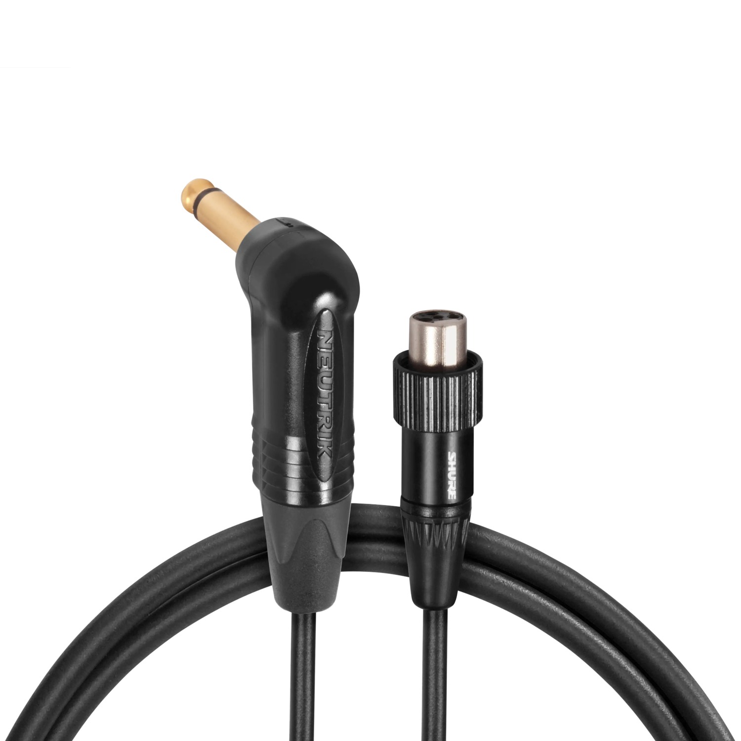 Shure WA 307 - kabel gitarowy kątowy, zatrzaskowe złącze TA4F - kątowy JACK 6,3mm do GLXD1, GLXD1+
