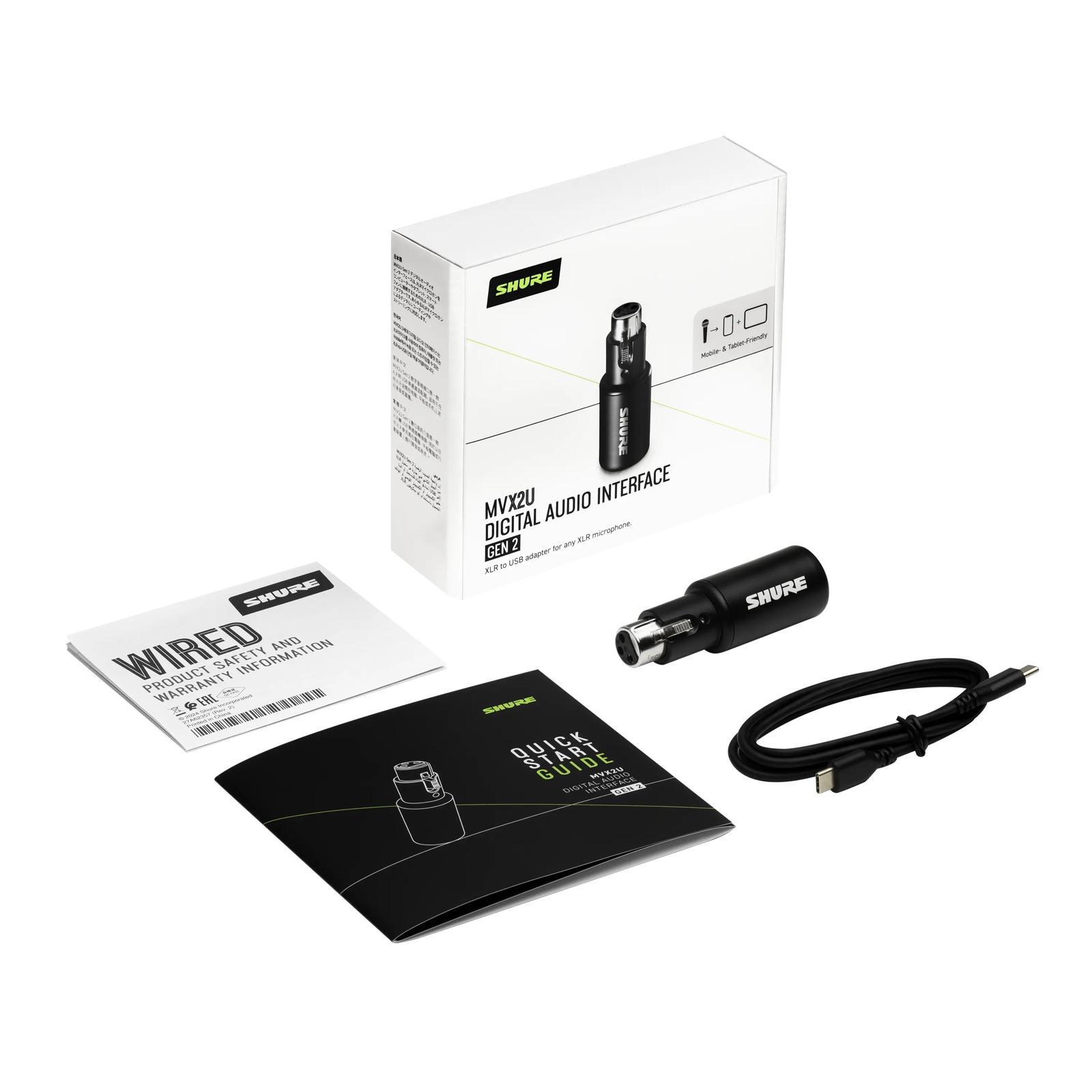 Shure MVX2UG2 - Cyfrowy interfejs audio, XLR do USB