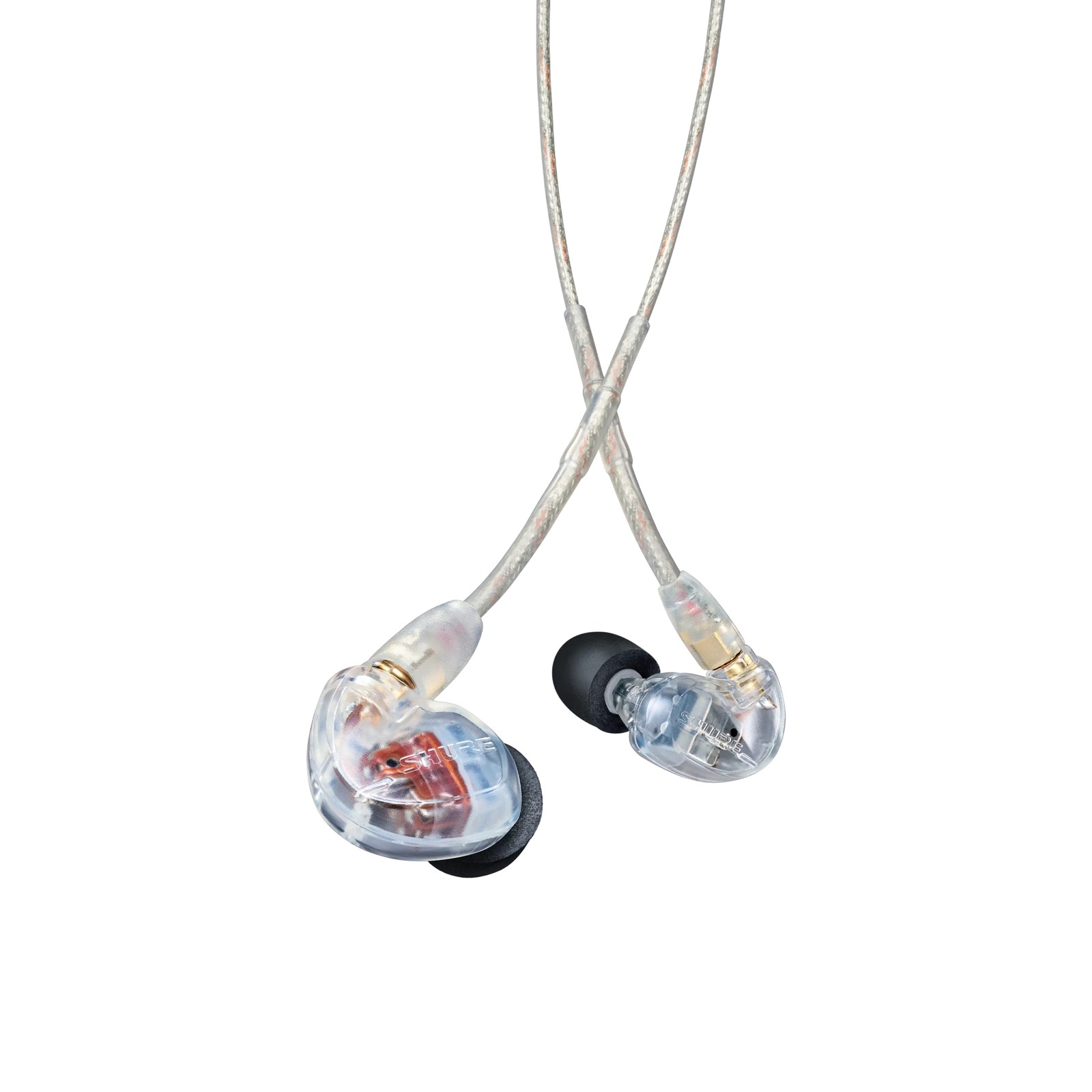 Shure SE535-CL-EFS - Słuchawki douszne, trzy przetworniki, odłączany kabel, przezroczyste