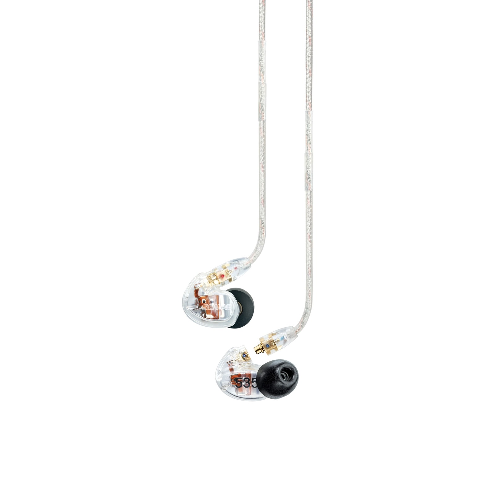 Shure SE535-CL-EFS - Słuchawki douszne, trzy przetworniki, odłączany kabel, przezroczyste