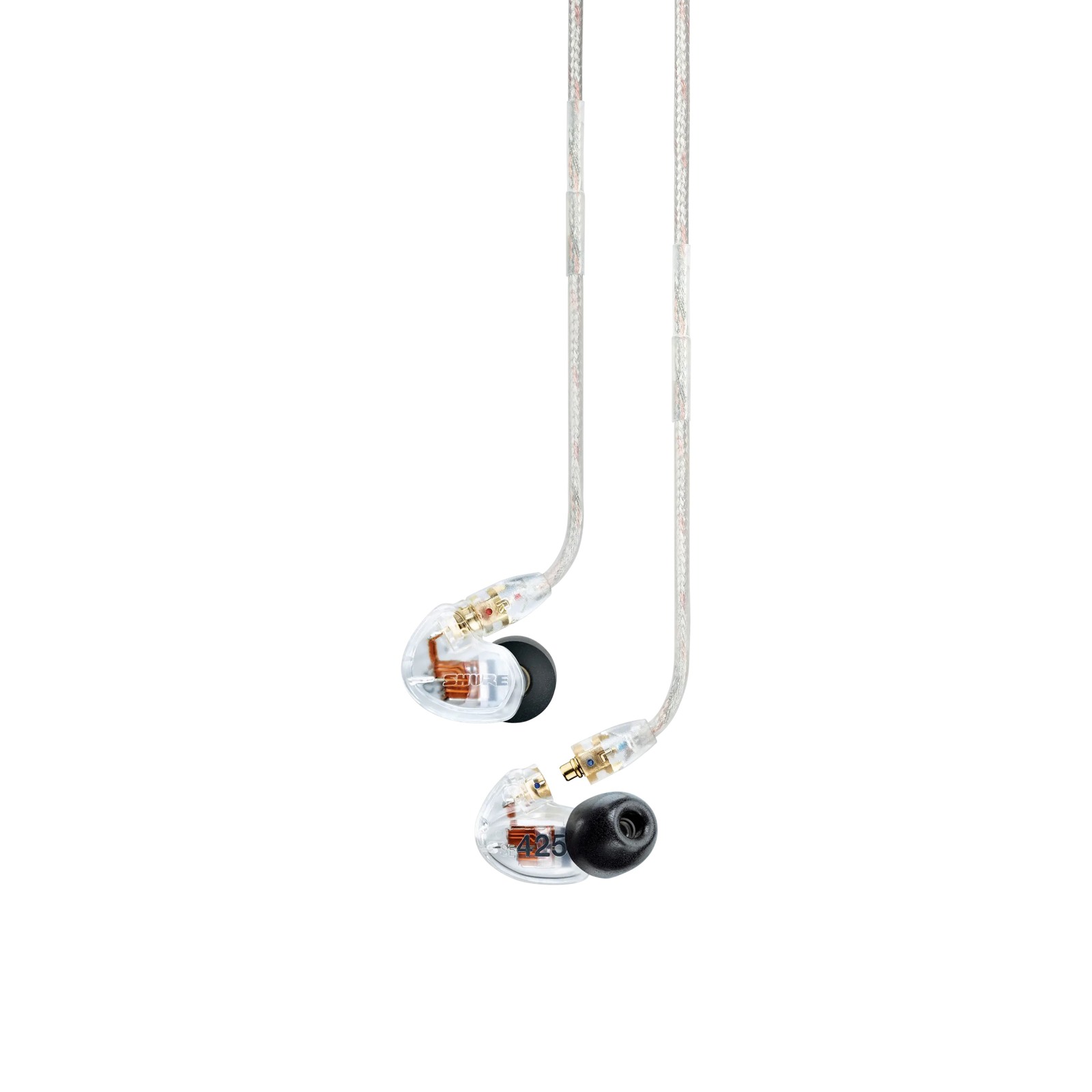 Shure SE425-CL-EFS - Słuchawki douszne, dwa przetworniki, odłączany kabel, przezroczyste