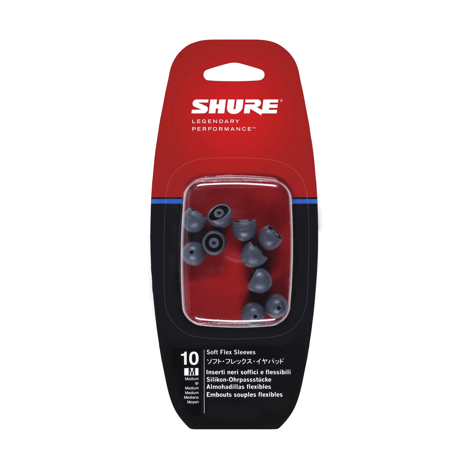 Shure EASFX1-10M - Szare nakładki na słuchawki - rozmiar M