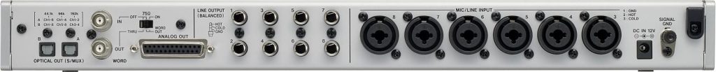 Tascam SERIES 8P DYNA - 8-kanałowy przedwzmacniacz mikrofonowy z analogowym kompresorem, analogowe i opt...