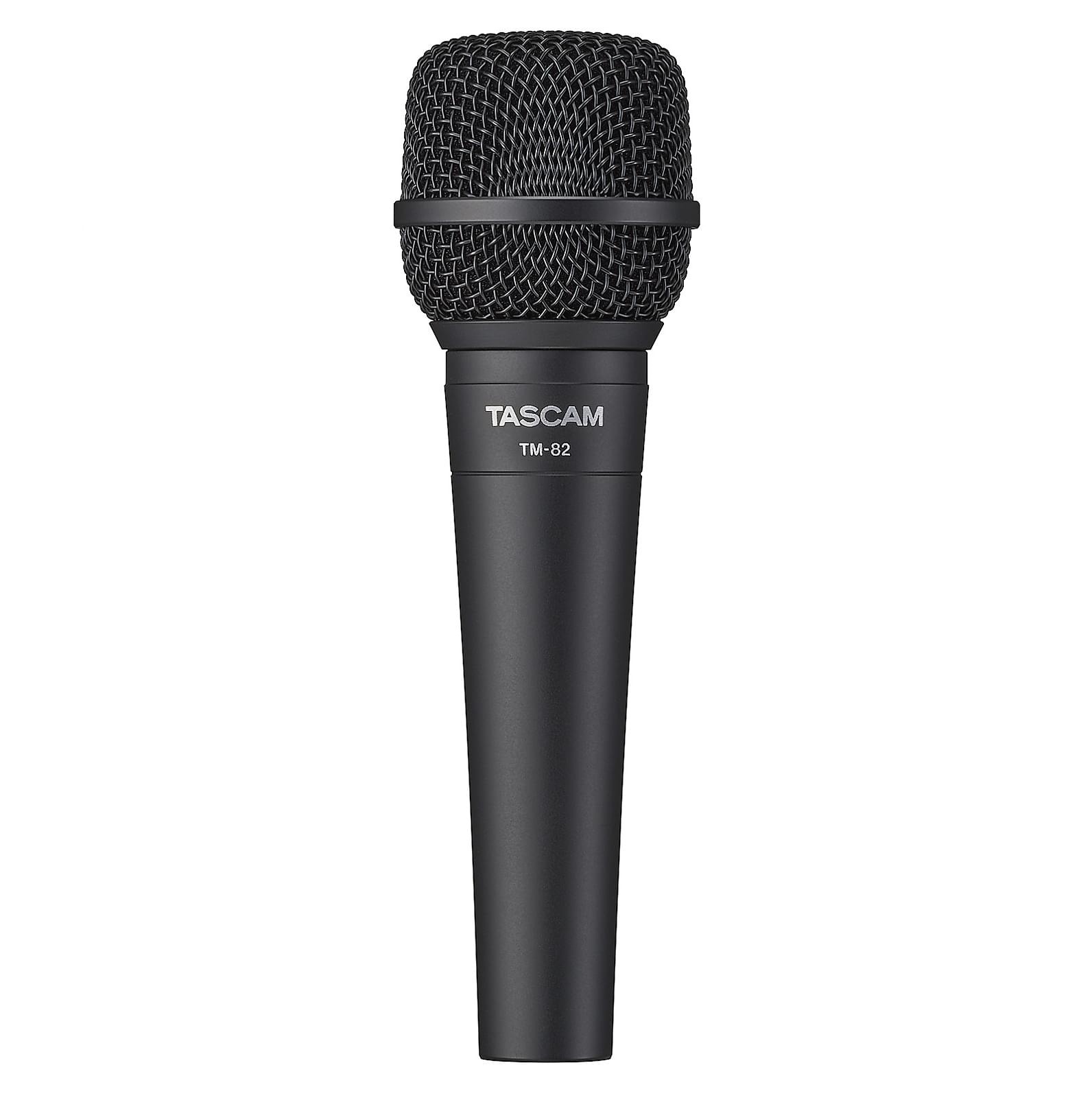 Tascam TM-82 - mikrofon dynamiczny do wokali i instrumentów, kardioidalny, uchwyt w komplecie