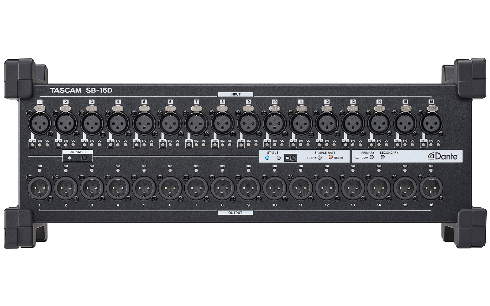 SB-16D - Cyfrowy stage box Dante 16x16 do Sonicview tascam