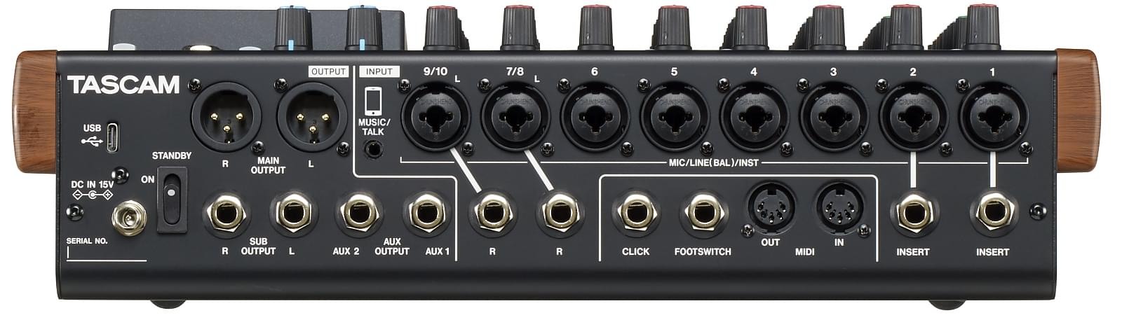 Tascam MODEL 12 - 10-kanałowy analogowy mikser fonii / 12-śladowy rejestrator cyfrowy / interfejs USB