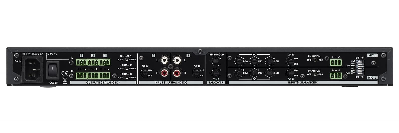 Tascam MZ-123BT - wielostrefowy mikser fonii z Bluetooth, 19" 1U