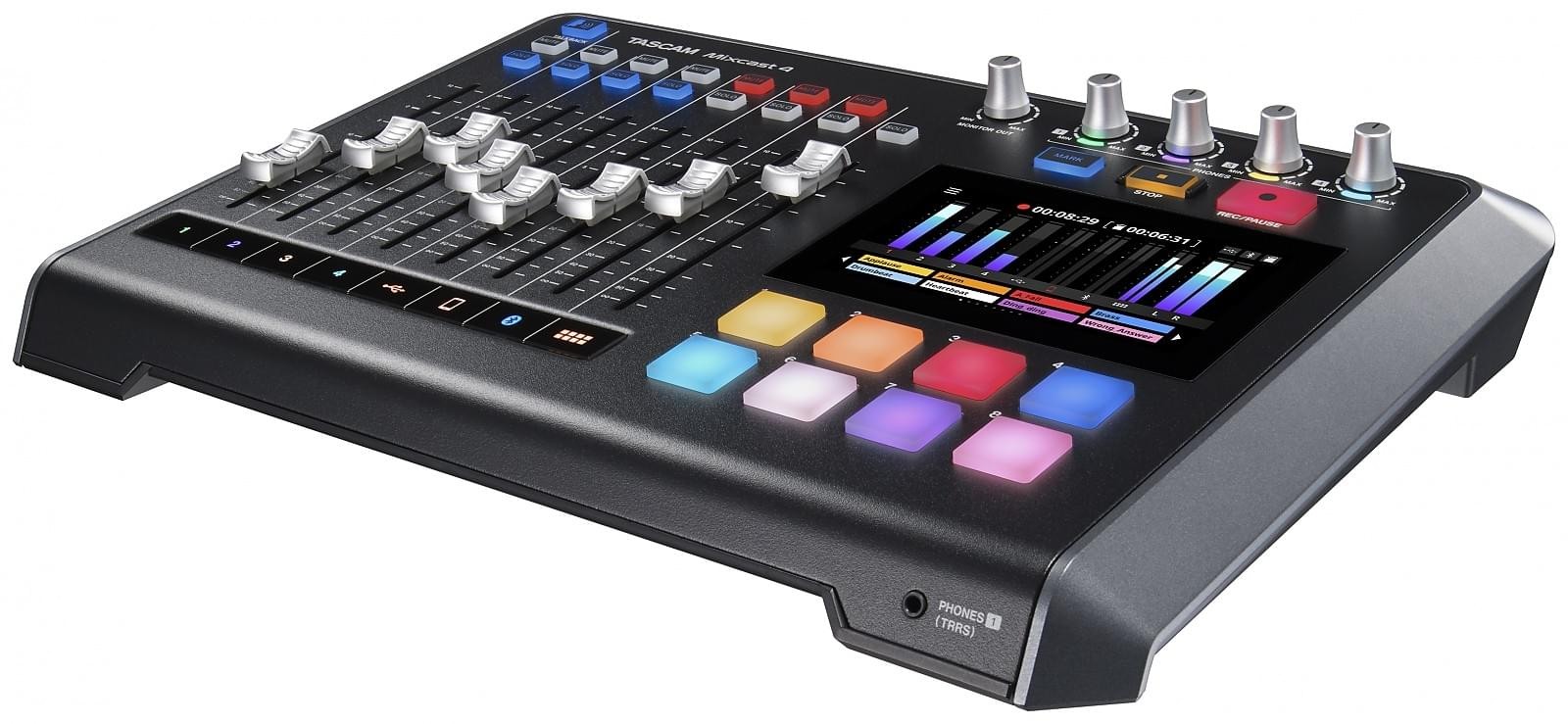Tascam MIXCAST 4 - Podcast Mixer/MTR/USB Interfejs audio