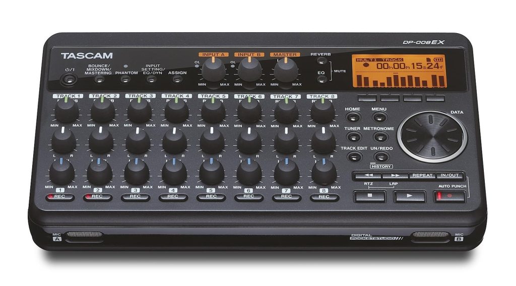 Tascam DP-008EX Rejest. dźwięku na kar. SD