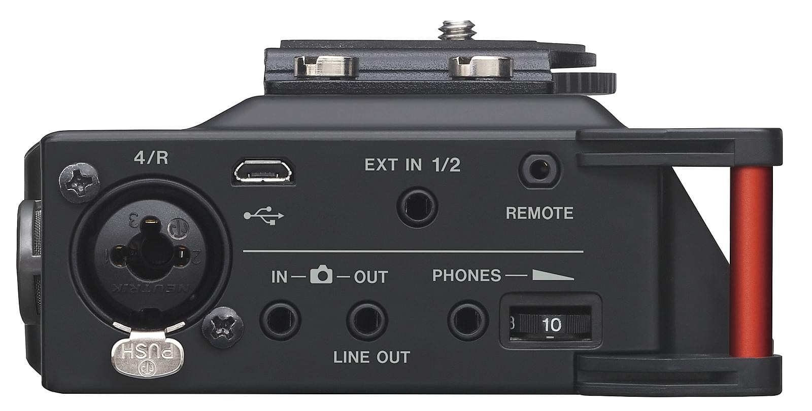Tascam DR-70D 4-channel audio recorder for DSLR cameras