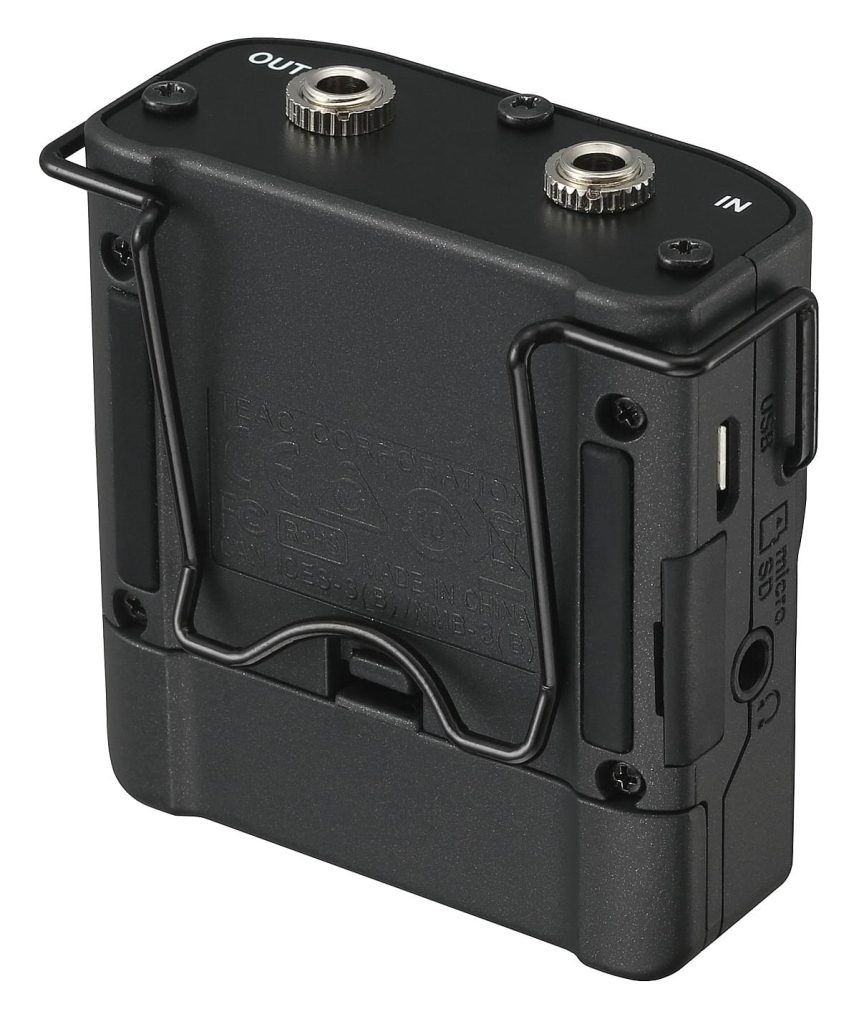 dR-10CH do bodypacka i mikrofonu lavalier Shure przenośny rejestrator cyfrowy TASCAM