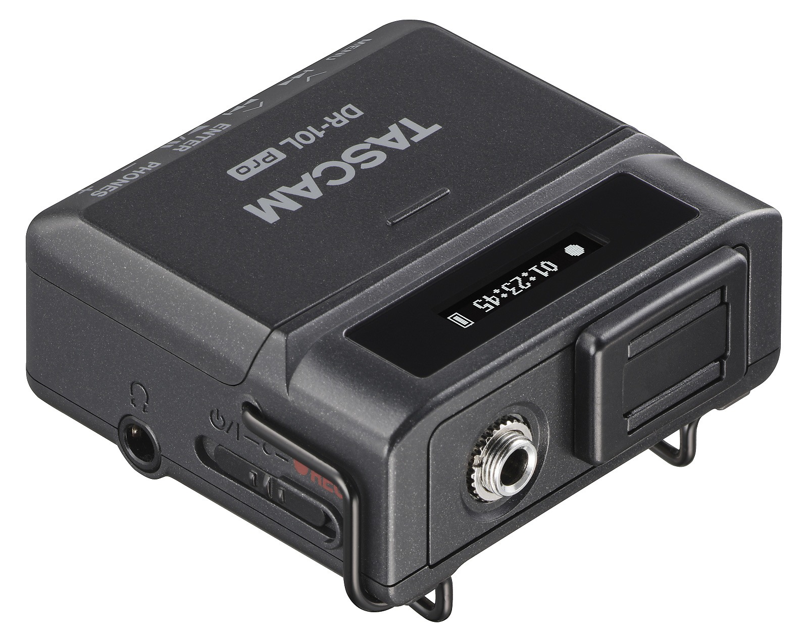 DR-10L PRO - cyfrowy rejestrator Tascam typu "body-pack" z mikrofonem lavalier (czarny), Technolo...