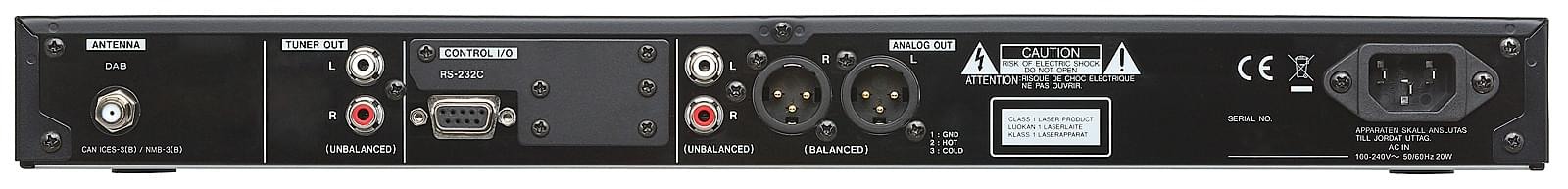 Tascam CD-400UDAB - CD/SD/USB/Bluetooth-player z odbiornikiem BlueTooth i tunerem DAB +/FM