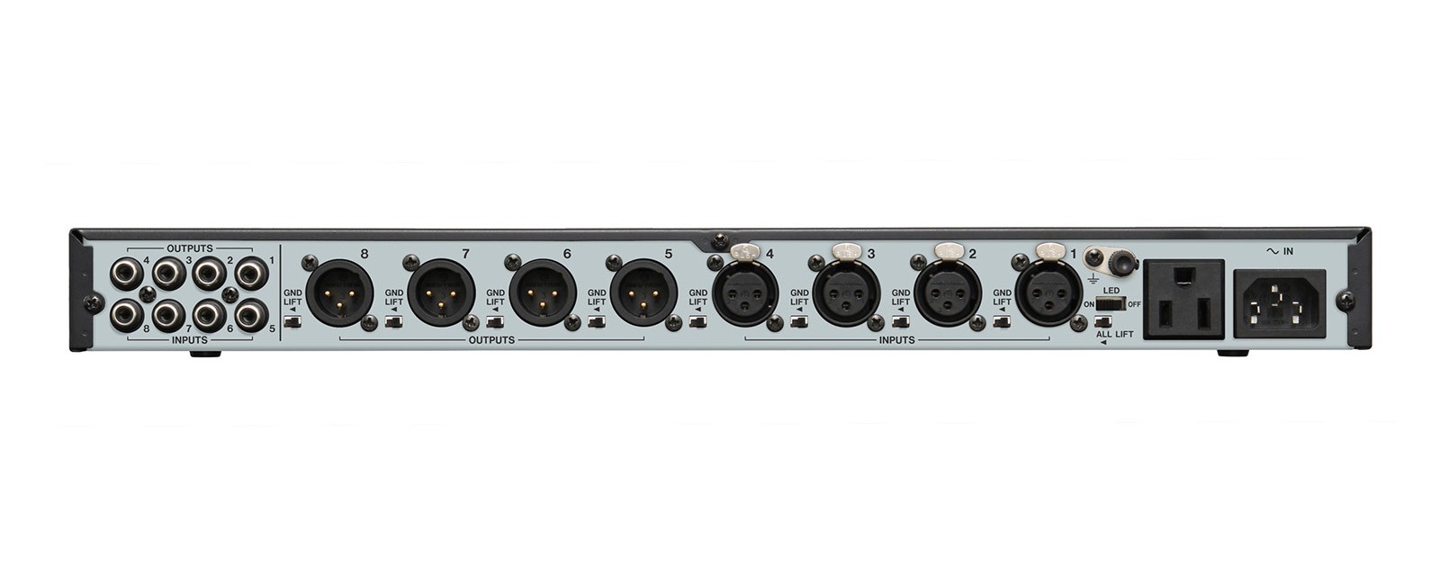 Tascam LA-40MKIII – czterokanałowy konwerter symetryczny/niesymetryczny, rack 1U