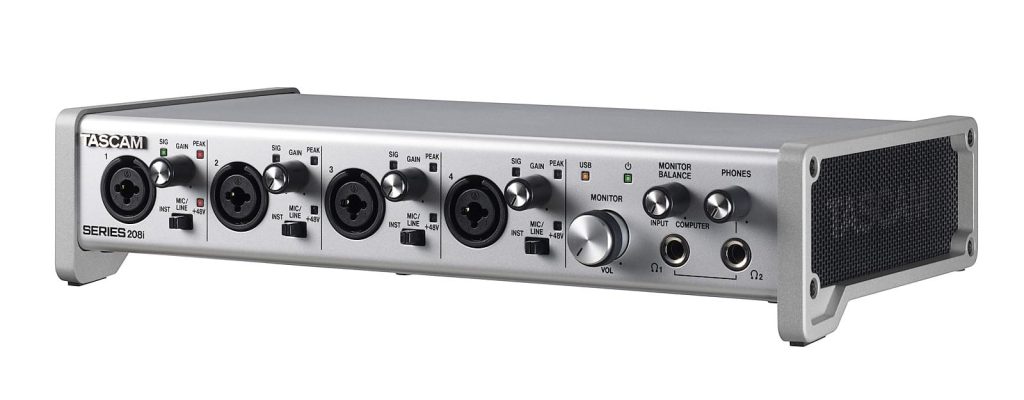 Tascam SERIES 208I- NIEPRODUKOWANE Interfejs USB-2.0 Audio-/MIDI, 20 wejść (4 analogowe + 2 SMUX) i 8 w...