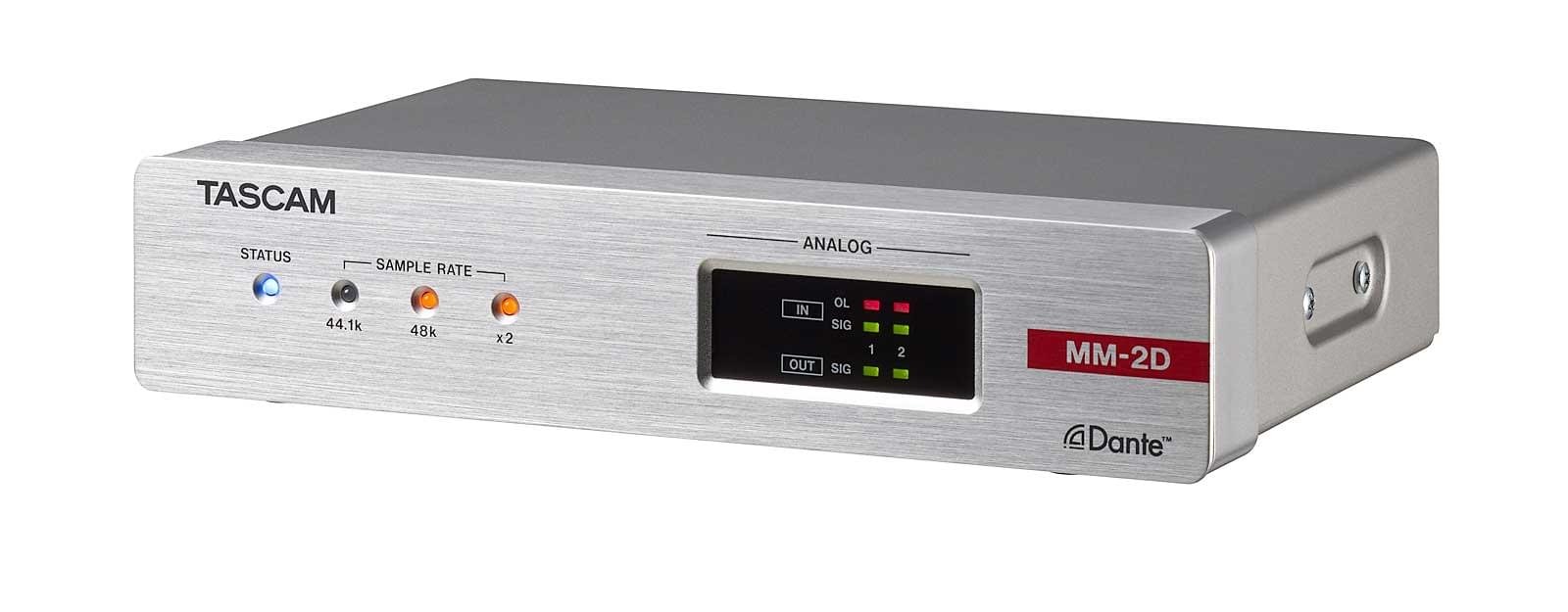 MM-2D-X - Konwerter 2 In/2 Out Analog MIC/Line - DANTE, z DSP. Złącza XLR. 1/2 19", 1U Tascam