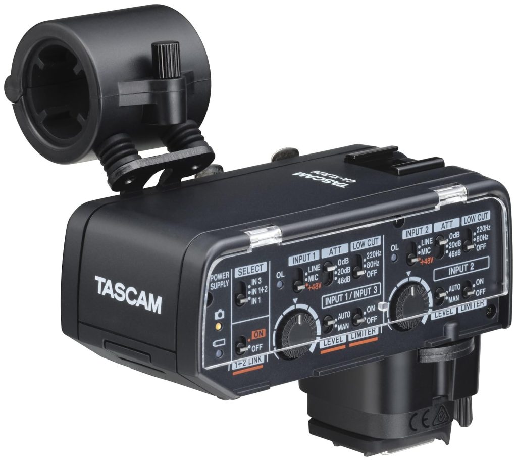 Tascam CA-XLR2D-C - adapter mikrofonowy XLR do aparatów bezlusterkowych Canon