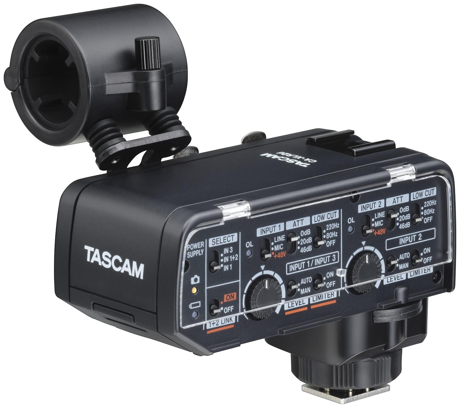 Tascam CA-XLR2D-F - adapter mikrofonowy XLR do aparatów bezlusterkowych Fujifilm