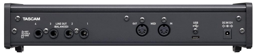Tascam US-4x4 HR - Interfejs USB Audio, 4 wejścia, 4 wyjścia (oprogramowanie Cubase LE + Sample Tank)