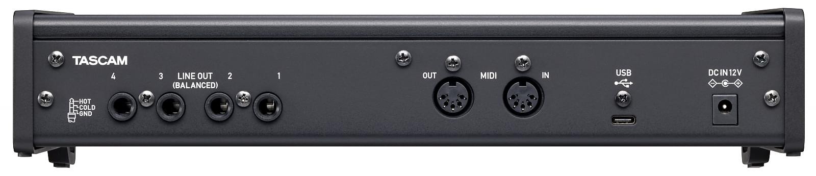 Tascam US-4x4 HR - Interfejs USB Audio, 4 wejścia, 4 wyjścia (oprogramowanie Cubase LE + Sample Tank)