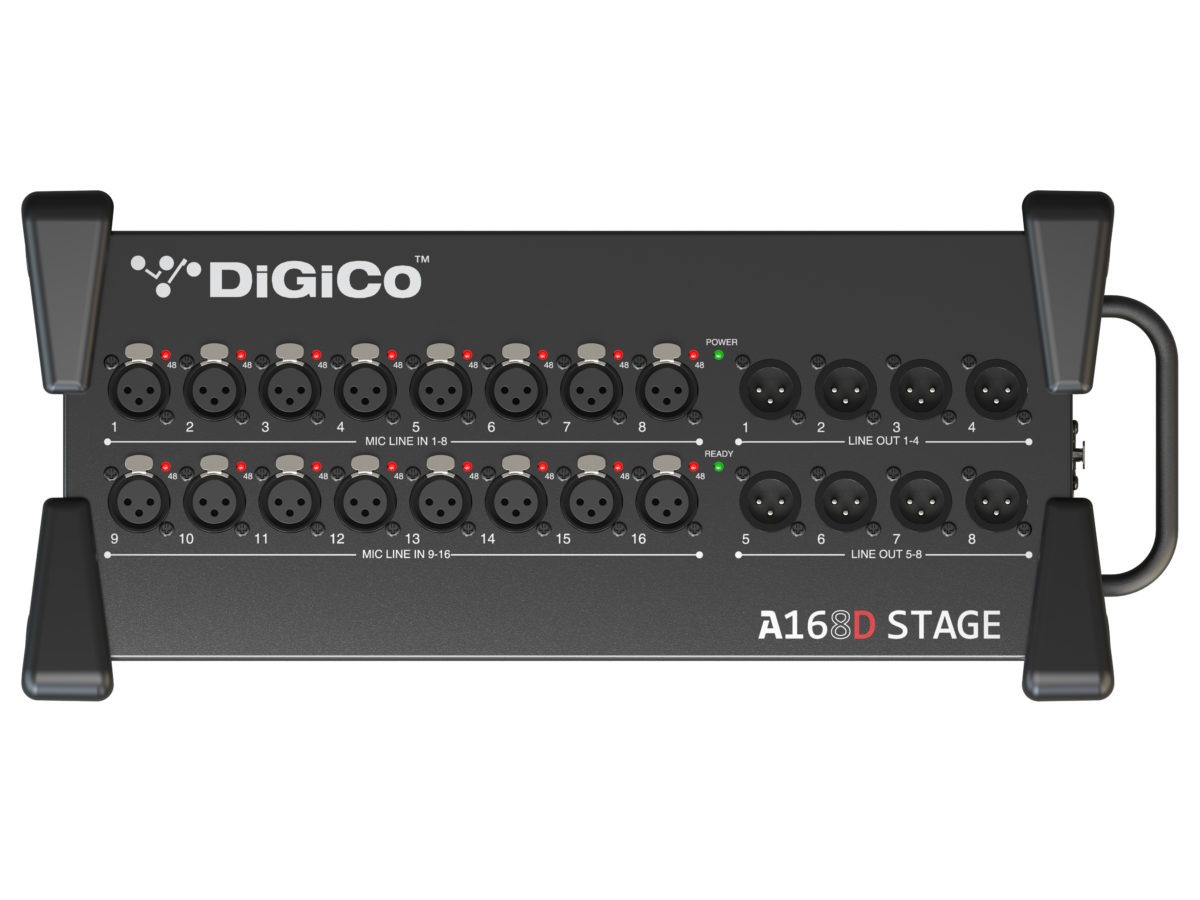 X-A-168D - Mobilny stagebox 16/8 DiGiCo DANTE
